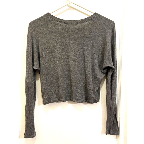 JOAH BROWN Gray Long Sleeve Scoop Neck Shirt Top  Women's Size Small - Picture 6 of 10
